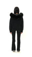 Fur Jacket Satin - Black