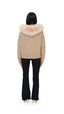 Fur Jacket Satin - Brown