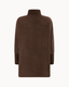 The Reem Mink Cashmere Coat - Deep Brown