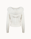 Knitted Cropped Fur Sweater