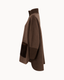 The Reem Mink Cashmere Coat - Deep Brown