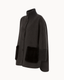 The Reem Mink Cashmere Coat - Charcoal