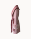 Long Wrap Coat - Blush Rose