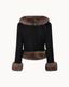 Noir Fur Wool Jacket