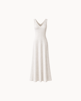 Luna V-Neck Dress - Ivory