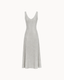 Luna V-Neck Dress - Silver