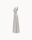 Luna V-Neck Dress - Silver