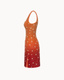 Ombre Fiery Toss Dress