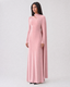 Alina Velvet Maxi Dress - Blush Rose