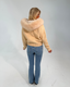 Button Up Fur Jacket - Beige