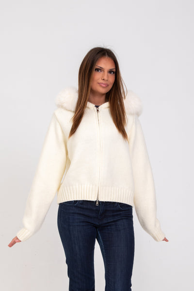 Fur Jacket - White – Alessa Clothing