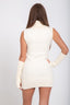 White Sleeveless Knit Dress