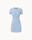 Céleste Tweed Mini Dress - Sky