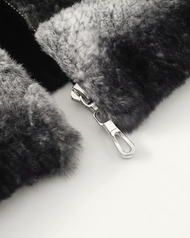 Aspen Fur Jacket - Black
