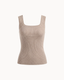Alessa Knitted Tank Top - Grey