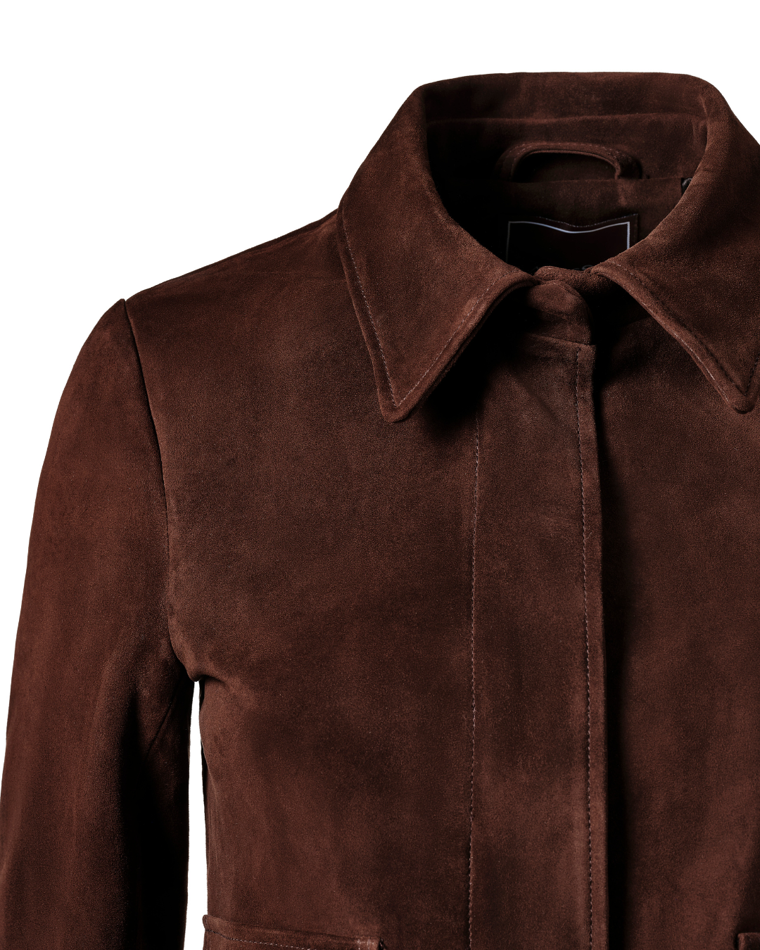 Vittoria Sheep Suede Jacket - Espresso – Alessa Clothing