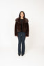 Ophelia Faux Fur Jacket - Brown