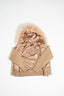 Fur Jacket Satin - Brown
