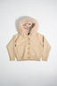 Button Up Fur Jacket - Beige