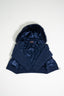 Fur Jacket Satin - Navy Blue