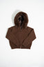 Fur Jacket Satin - Dark Brown