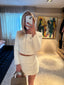 Lucia Tweed Set – White
