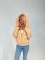 Fur Jacket Satin - Beige
