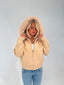 Fur Jacket Satin - Beige