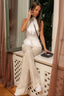 Low Rise Flared Linen Pants