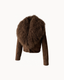 Iris Leather Jacket — Dark Brown