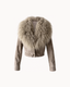 Iris Leather Jacket — Taupe