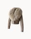Iris Leather Jacket — Taupe