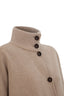 The Reem Mink Cashmere Coat - Taupe