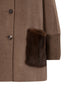 The Reem Mink Cashmere Coat - Deep Brown