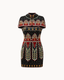 Midnight Maharani Beaded Dress with Cape