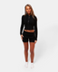 Alessa Ribbed Lounge Set - Black