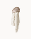 The Arosa Bomber in Cream — side