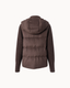 Davos Fur Knit Jacket in Brown — back
