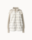 Davos Fur Knit Jacket in Cream — front