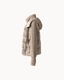 Davos Fur Knit Jacket in Greige — side