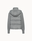 Davos Fur Knit Jacket in Grey — back