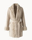 Marais Fur-Trim Coat – Cream Beige