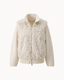The Gstaad Bomber in Cream — front