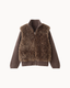 The Gstaad Bomber in Mocha — angle