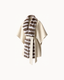 Juni Fur Cape in Cream — angle