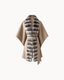 Juni Fur Cape in Sand — front