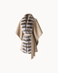 Juni Fur Cape in Sand — angle