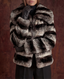 Elizabeth Rex Rabbit Fur Coat - Frosted Silver