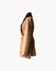 Majken Mink Wrap Coat in Camel — side
