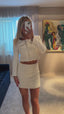 Lucia Tweed Set – White